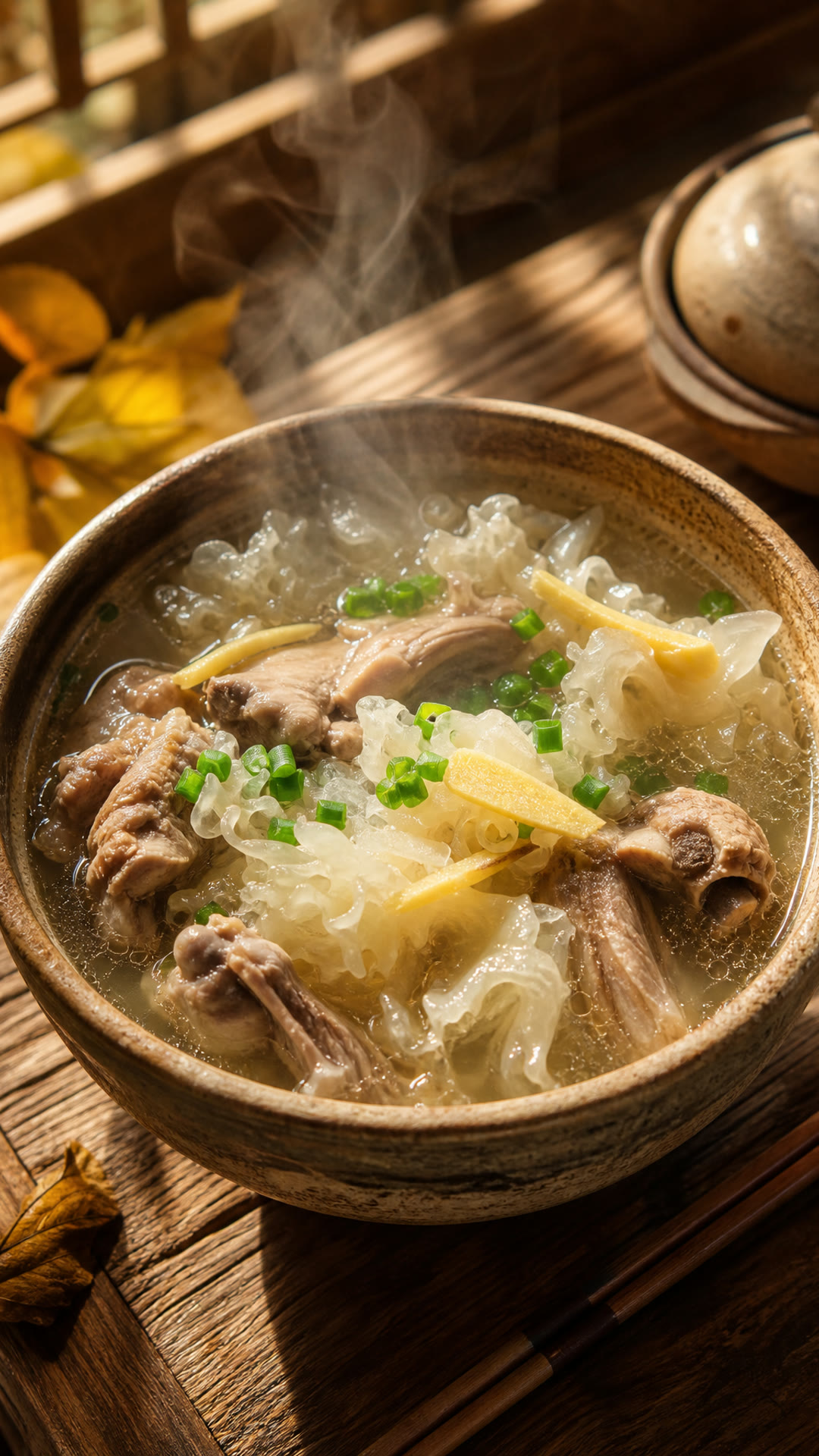 银耳鸭汤