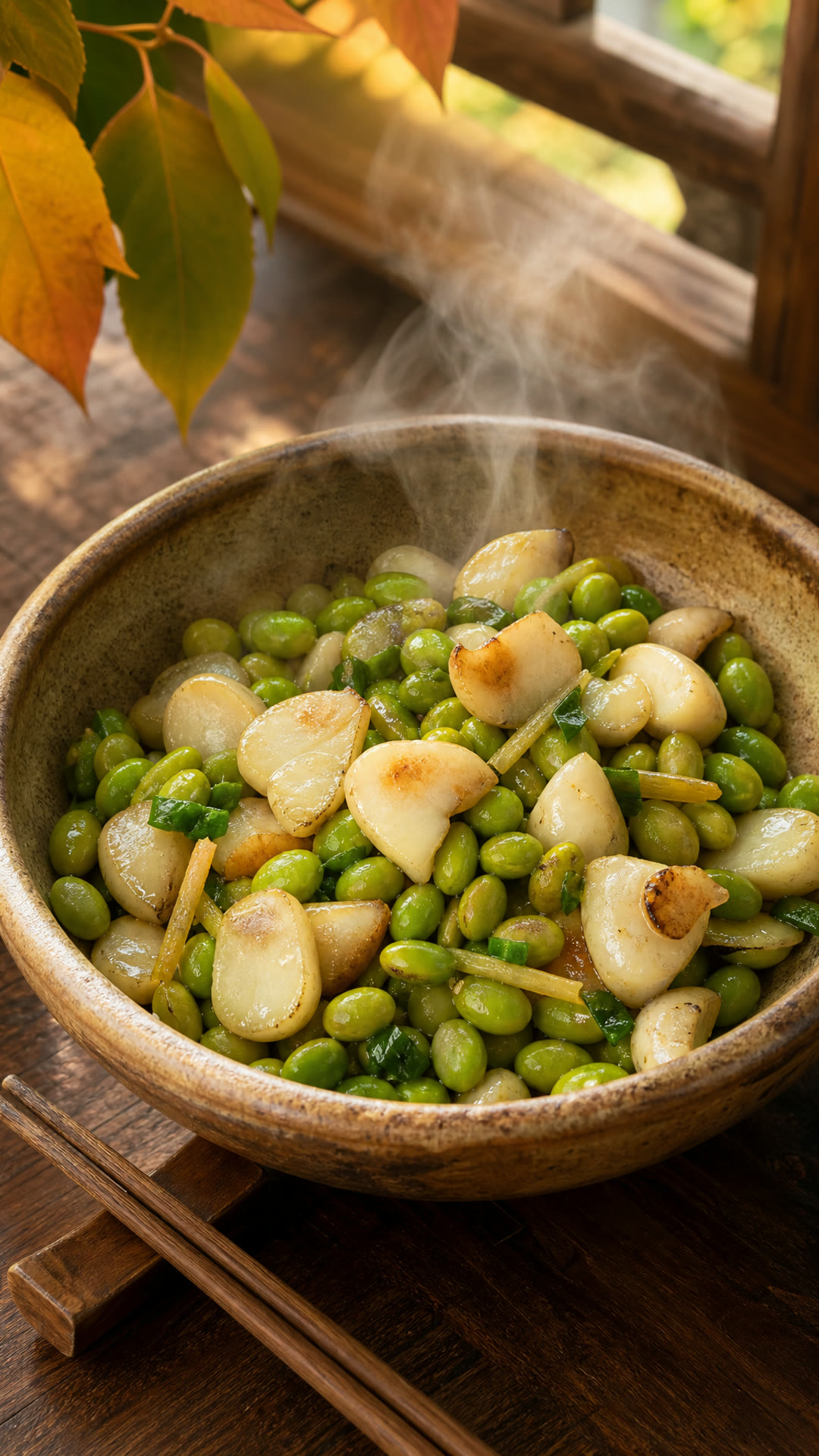 毛豆烧菱角