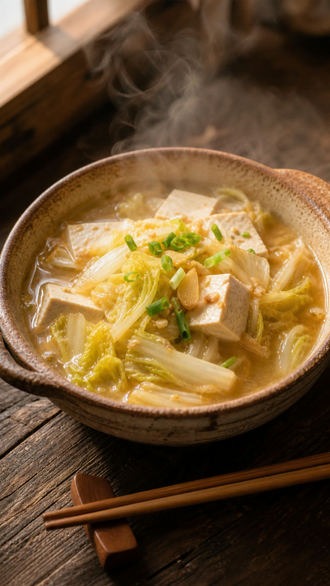 Braised Chinese Cabbage with Tofu (Baicai Dun Doufu)