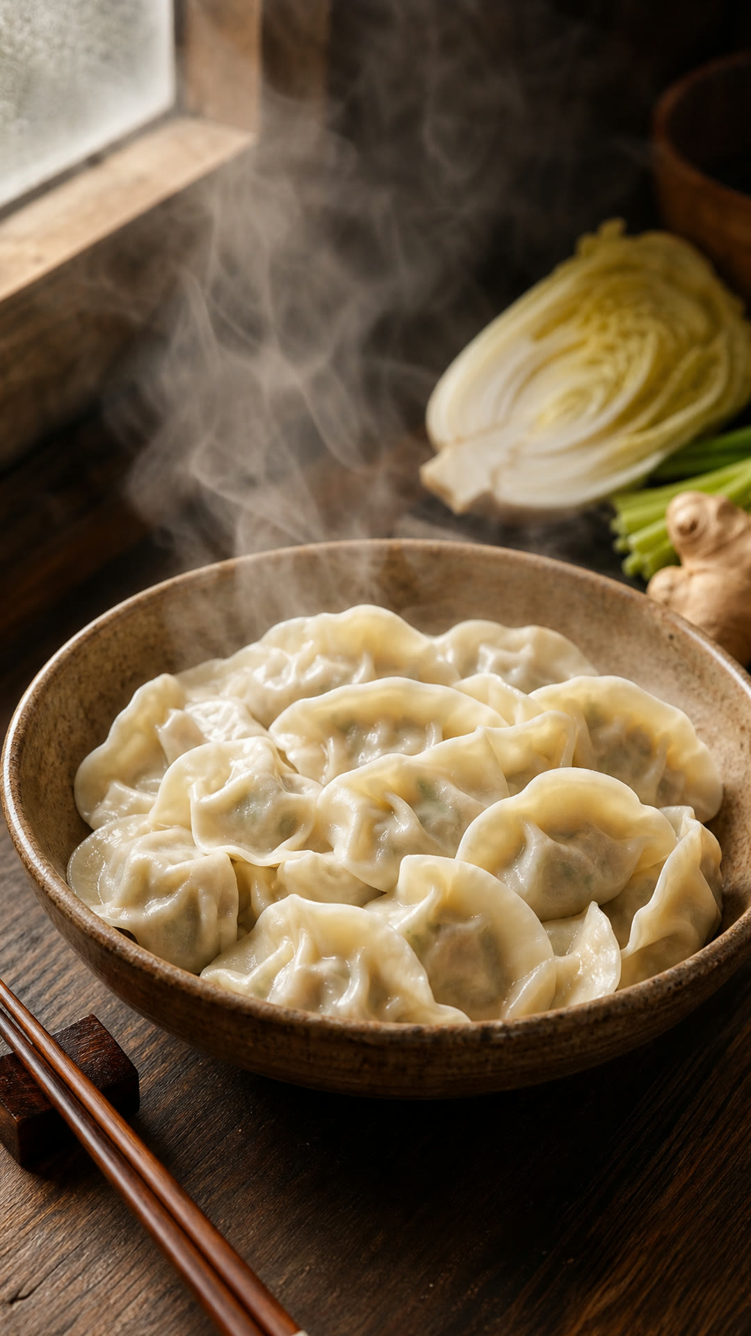 Chinese Cabbage and Pork Dumplings