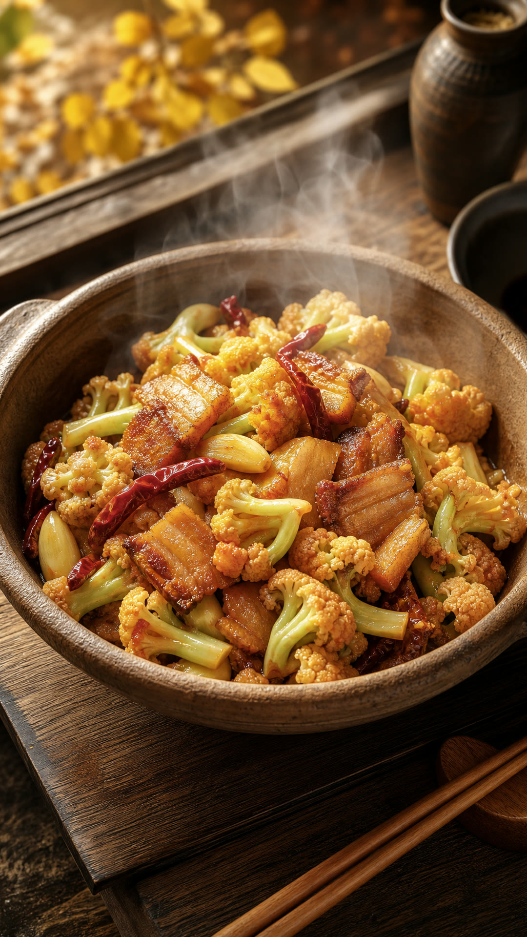 Dry-Pot Cauliflower (Gan Guo Hua Cai)